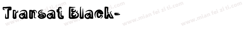 Transat Black字体转换